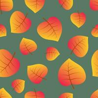 fondo transparente de otoño con hojas coloridas de arce. diseño para carteles de temporada de otoño, papeles de regalo y decoraciones navideñas. ilustración vectorial vector