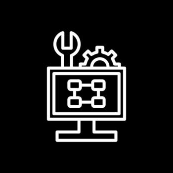 solución de problemas diagrama de flujo vector icono diseño