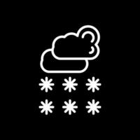 diseño de icono de vector de nieve