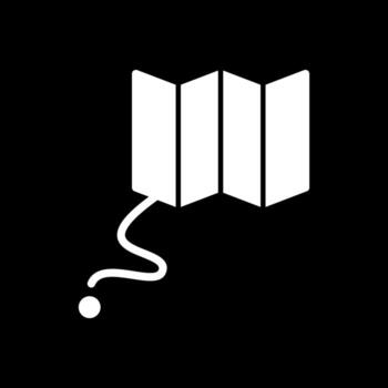 diseño de icono de vector de mapa