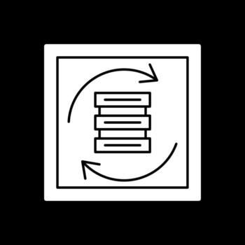 Data Syncing Vector Icon Design