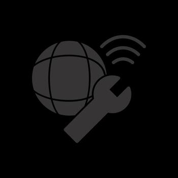 red solución de problemas vector icono diseño