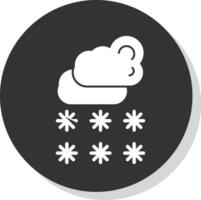 diseño de icono de vector de nieve