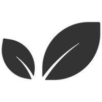 Leaf silhouette. Vector flat icon