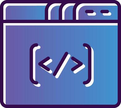 codificación vector icono diseño