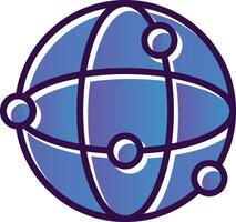 Globe Network Vector Icon Design