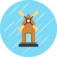 Windmill Vector Icon Design