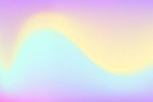 Rainbow iridescent holographic gradient background. Dreamy fantasy unicorn gradation color. Vector illustration