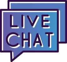 Live Chat Vector Icon Design