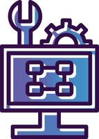 Troubleshooting Flowchart Vector Icon Design