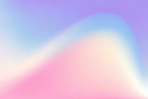 Rainbow iridescent holographic gradient background. Dreamy fantasy unicorn gradation color. Vector illustration