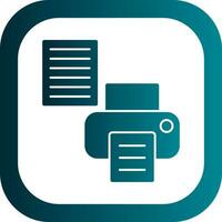 Printer Setup Vector Icon Design