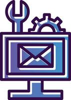 Email Troubleshooting Vector Icon Design