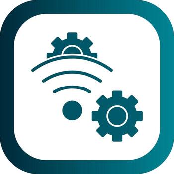 inalámbrico red preparar vector icono diseño