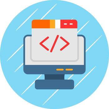 Coding Vector Icon Design