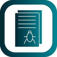 Bug Report Vector Icon Design