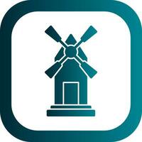 Windmill Vector Icon Design