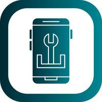 App Troubleshooting Vector Icon Design