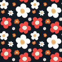 Abstract flower pattern background. vector