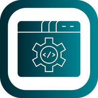 diseño de icono de vector de terminal de código