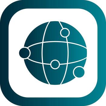 Globe Network Vector Icon Design
