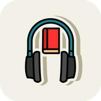 audio libro vector icono diseño