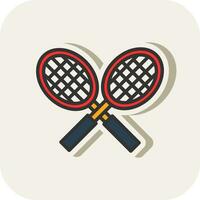 Tennis racket Vector Icon Design