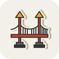 diseño de icono de vector de puente