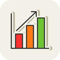 Bar chart Vector Icon Design