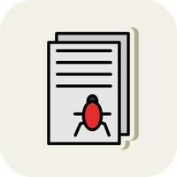 Bug Report Vector Icon Design