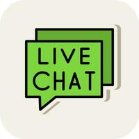 Live Chat Vector Icon Design