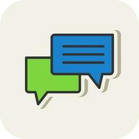 Speech bubble Vector Icon Design