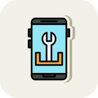 App Troubleshooting Vector Icon Design