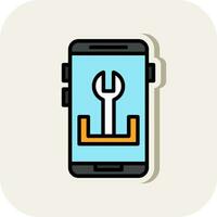 App Troubleshooting Vector Icon Design