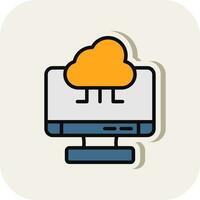 Cloud Computing Vector Icon Design