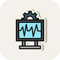 System Monitoring Vector Icon Design