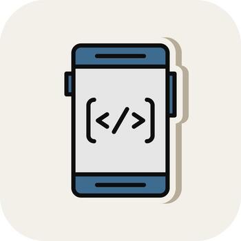 Coding Vector Icon Design