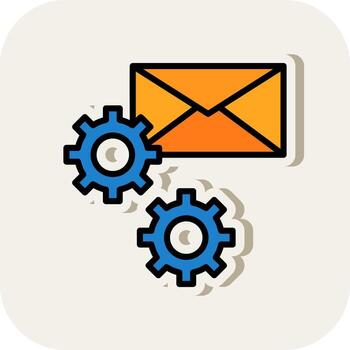 Email Configuration Vector Icon Design