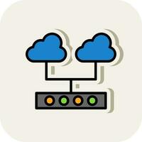 Cloud Support Vector Icon Design