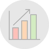 Bar chart Vector Icon Design