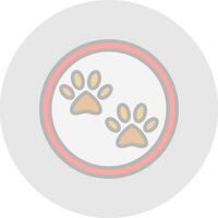 Paw print Vector Icon Design