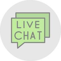 Live Chat Vector Icon Design