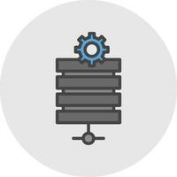 Server Maintenance Vector Icon Design