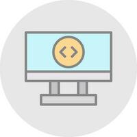 Remote Desktop Vector Icon Design