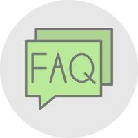 FAQ Vector Icon Design