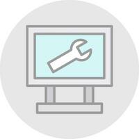 IT Helpdesk Vector Icon Design