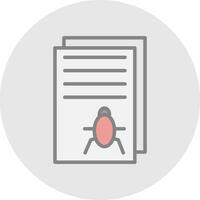 Bug Report Vector Icon Design