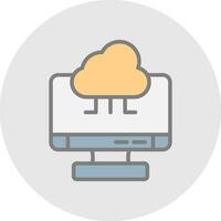 Cloud Computing Vector Icon Design