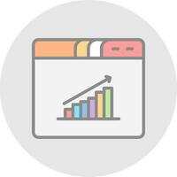 Bar Chart Vector Icon Design