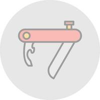 bolsillo cuchillo vector icono diseño